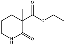 3-Piperidinecarboxylic acid, 3-methyl-2-oxo-, ethyl ester Struktur