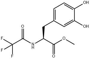 L-Tyrosine, 3-hydroxy-N-(2,2,2-trifluoroacetyl)-, methyl ester Structure