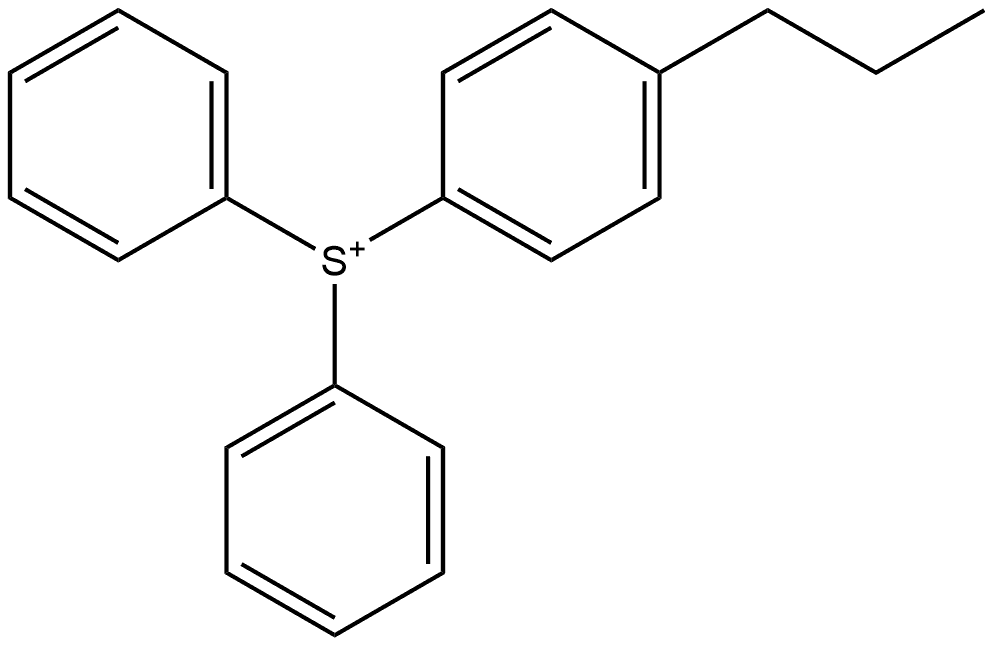 diphenyl(4-propylphenyl)Sulfonium Struktur