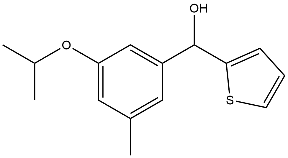 (3-isopropoxy-5-methylphenyl)(thiophen-2-yl)methanol Structure