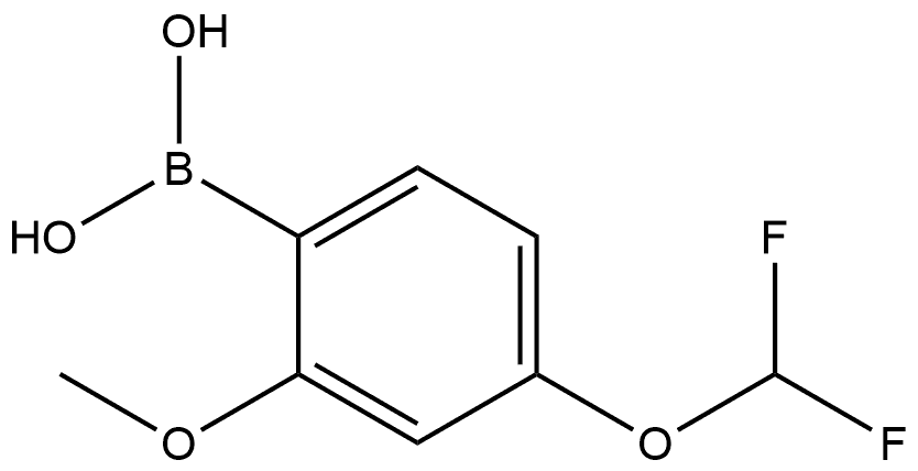 (4-(Difluoromethoxy)-2-methoxyphenyl)boronic acid Structure