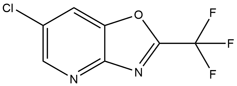 6-chloro-2-(trifluoromethyl)oxazolo[4,5-b]pyridine 结构式