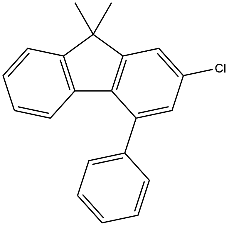 9H-Fluorene, 2-chloro-9,9-dimethyl-4-phenyl- Structure