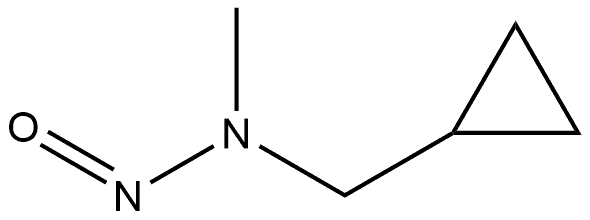 (Cyclopropylmethyl)methylnitrosamine Structure