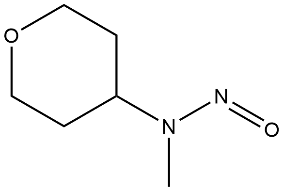 Methyl(tetrahydro-2H-pyran-4-yl)nitrosamine Structure