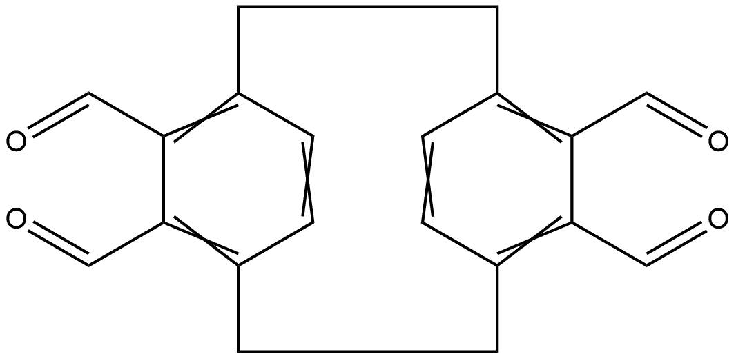 4,5,12,13-tetraformyl[2.2]paracyclophane 结构式