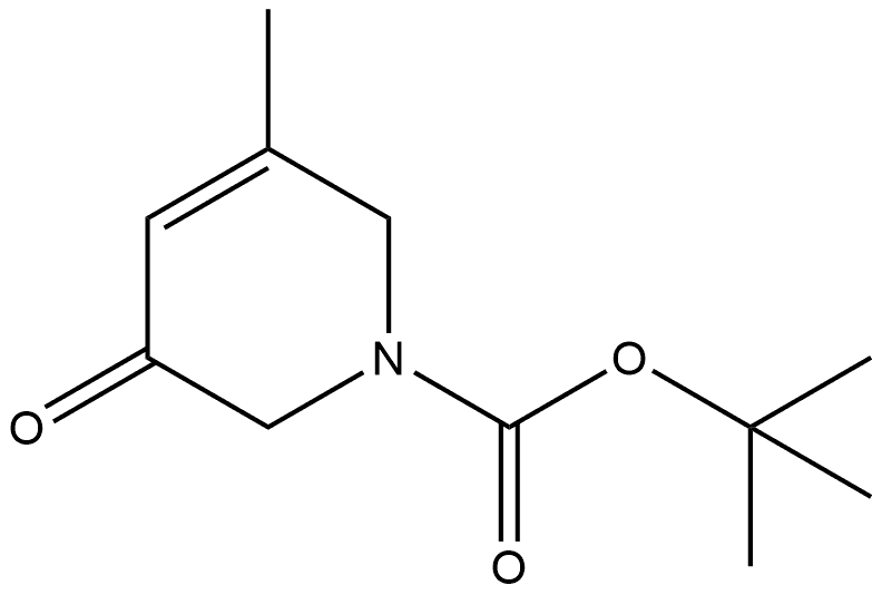 tert-butyl 5-methyl-3-oxo-3,6-dihydropyridine-1(2H)-carboxylate Struktur