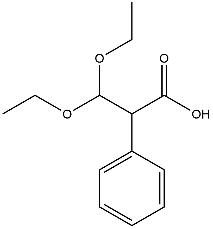 Benzeneacetic acid, α-(diethoxymethyl)-