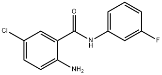 BENZAMIDE, 2-AMINO-5-CHLORO-N-(3-FLUOROPHENYL)- Struktur
