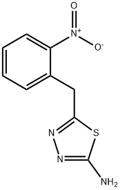 2-氨基-5-(2-硝基苄基)-1,3,4-噻二唑 结构式