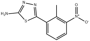 5-(2-methyl-3-nitrophenyl)-1,3,4-thiadiazol-2-amine Structure