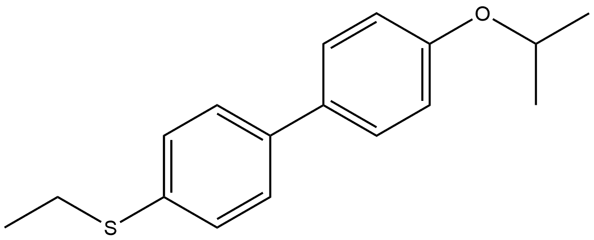 ethyl(4'-isopropoxy-[1,1'-biphenyl]-4-yl)sulfane Structure