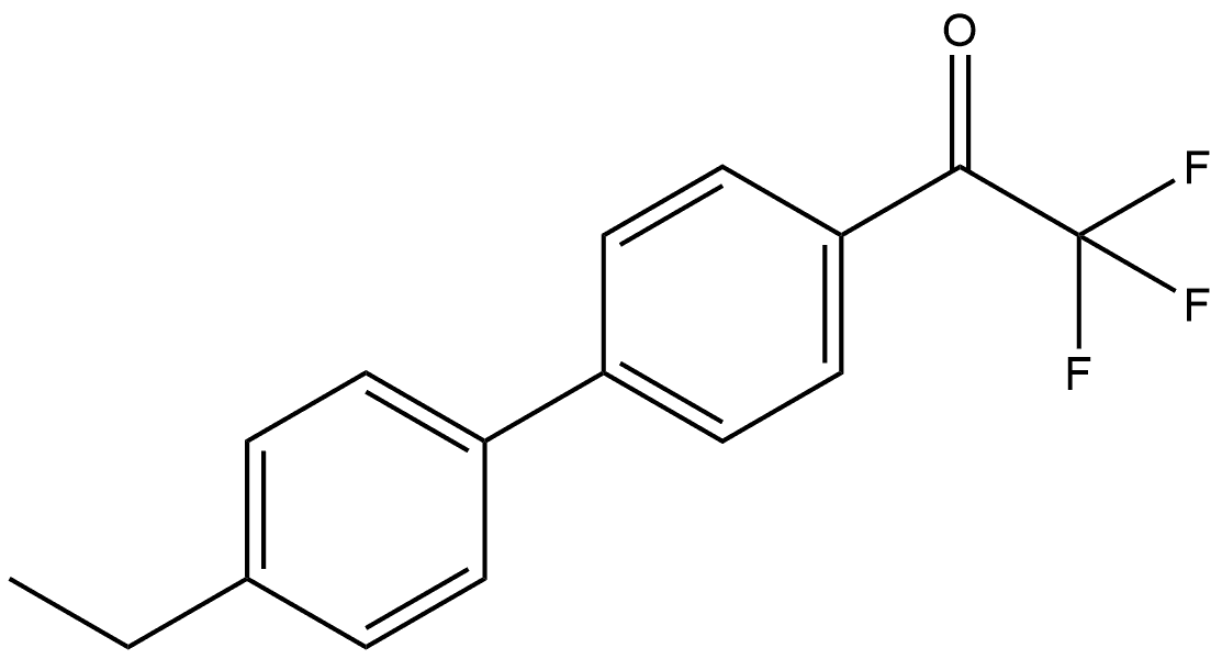 1-(4'-ethyl-[1,1'-biphenyl]-4-yl)-2,2,2-trifluoroethanone 结构式