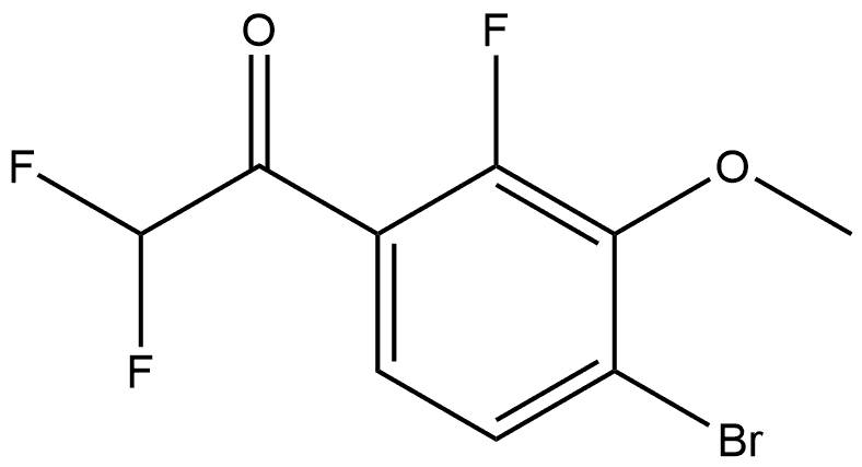 1-(4-bromo-2-fluoro-3-methoxyphenyl)-2,2-difluoroethanone Structure