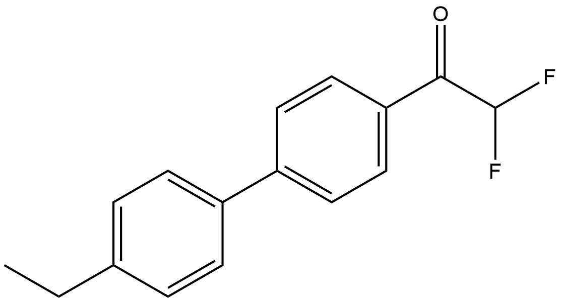 1-(4'-ethyl-[1,1'-biphenyl]-4-yl)-2,2-difluoroethanone Struktur