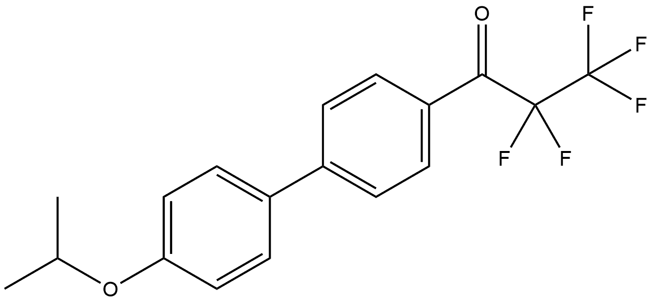 2,2,3,3,3-pentafluoro-1-(4'-isopropoxy-[1,1'-biphenyl]-4-yl)propan-1-one Structure