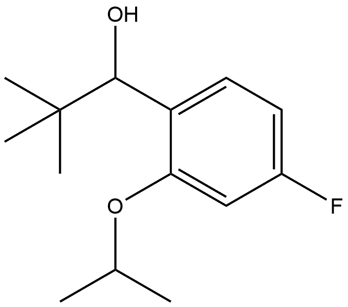 1-(4-fluoro-2-isopropoxyphenyl)-2,2-dimethylpropan-1-ol Structure