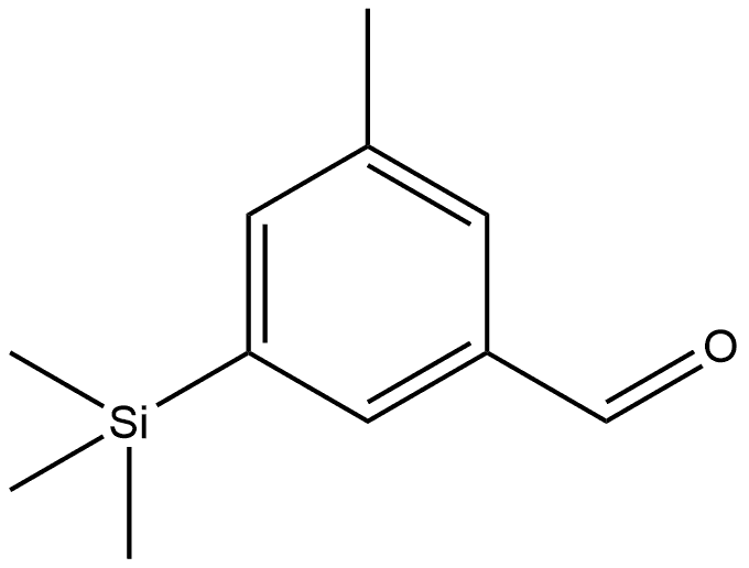 3-methyl-5-(trimethylsilyl)benzaldehyde Structure