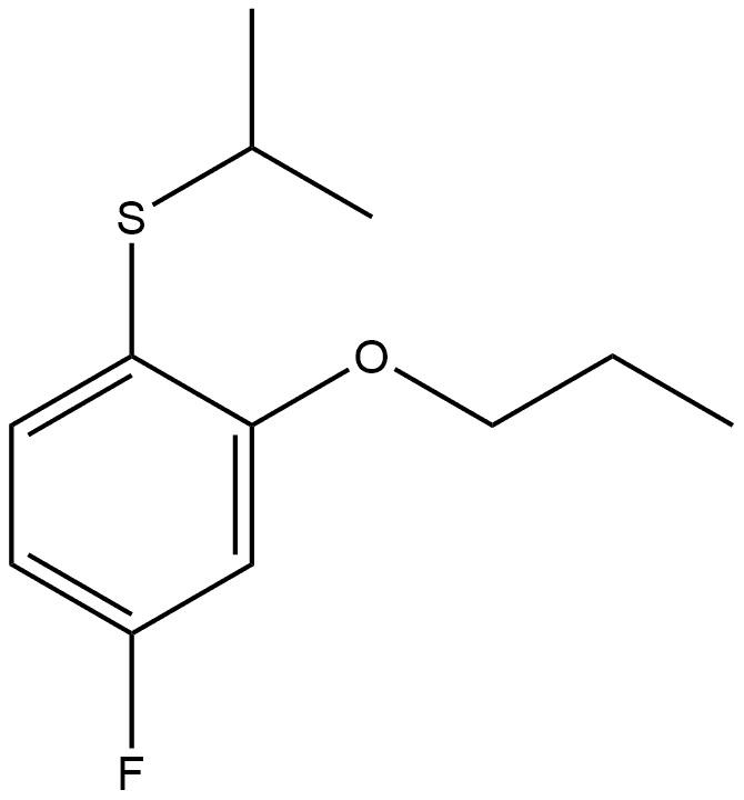 (4-fluoro-2-propoxyphenyl)(isopropyl)sulfane Struktur