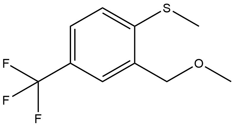 (2-(methoxymethyl)-4-(trifluoromethyl)phenyl)(methyl)sulfane 结构式
