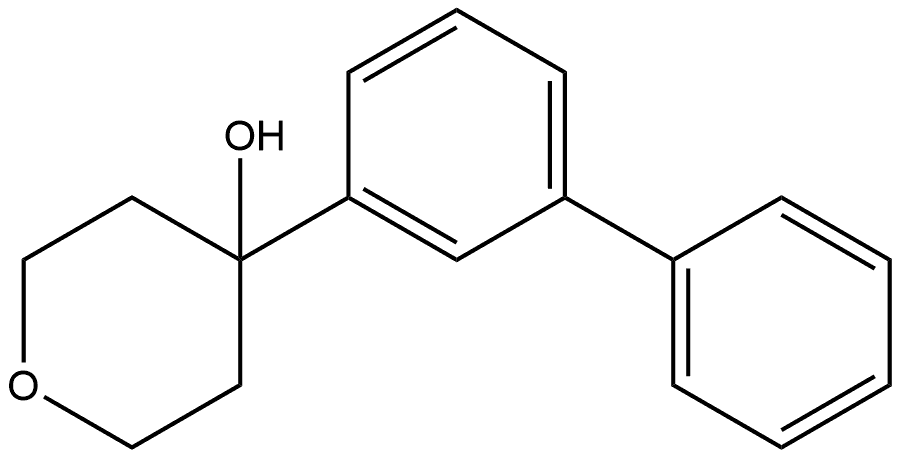 4-([1,1'-biphenyl]-3-yl)tetrahydro-2H-pyran-4-ol Structure