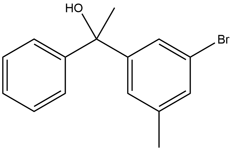1-(3-bromo-5-methylphenyl)-1-phenylethanol Structure