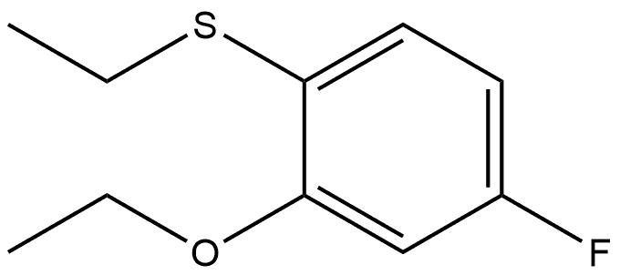 (2-ethoxy-4-fluorophenyl)(ethyl)sulfane Structure