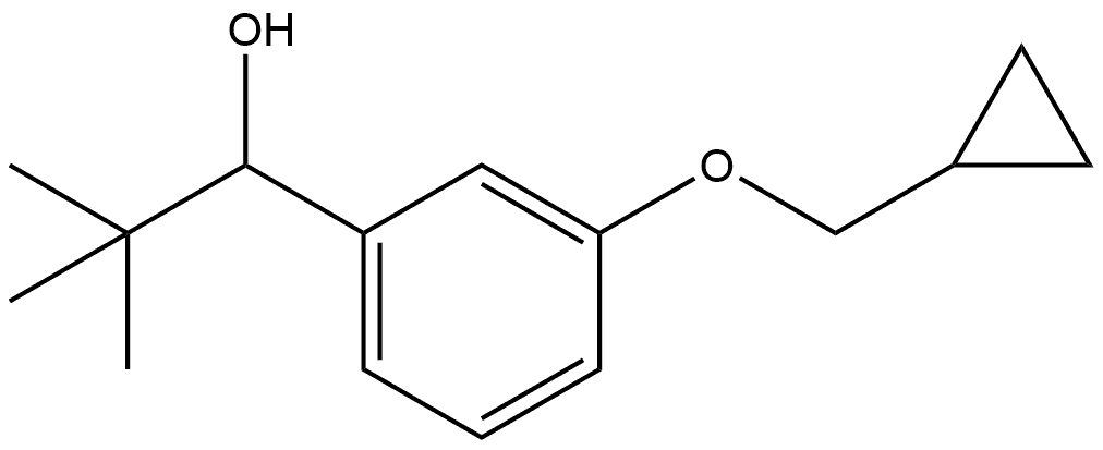 1-(3-(cyclopropylmethoxy)phenyl)-2,2-dimethylpropan-1-ol Structure