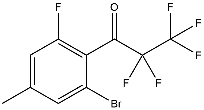 3002520-08-0 1-(2-bromo-6-fluoro-4-methylphenyl)-2,2,3,3,3-pentafluoropropan-1-one