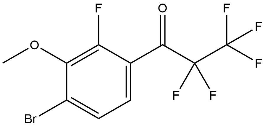 1-(4-bromo-2-fluoro-3-methoxyphenyl)-2,2,3,3,3-pentafluoropropan-1-one Structure