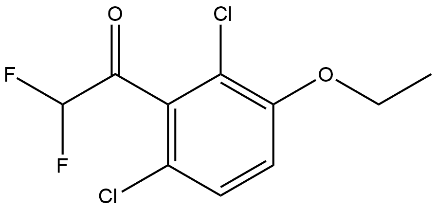 1-(2,6-dichloro-3-ethoxyphenyl)-2,2-difluoroethanone Structure