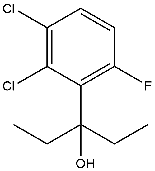 3-(2,3-dichloro-6-fluorophenyl)pentan-3-ol Structure