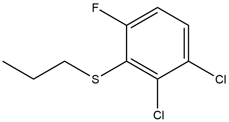 (2,3-dichloro-6-fluorophenyl)(propyl)sulfane Structure