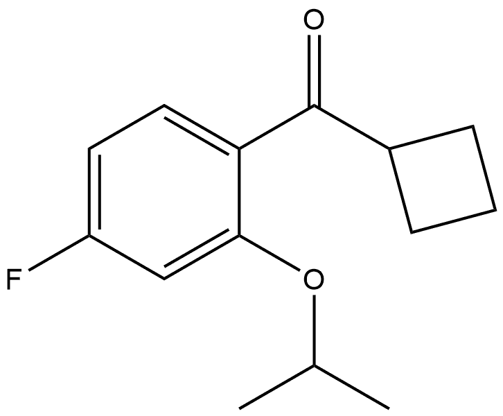 cyclobutyl(4-fluoro-2-isopropoxyphenyl)methanone Structure