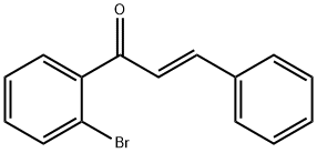 2-Propen-1-one, 1-(2-bromophenyl)-3-phenyl-, (2E)- Struktur