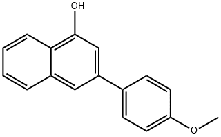 1-Naphthalenol, 3-(4-methoxyphenyl)- Struktur