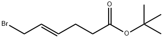 4-Hexenoic acid, 6-bromo-, 1,1-dimethylethyl ester, (4E)- Structure