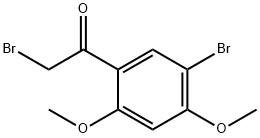 2-溴-1-(5-溴-2,4-二甲氧基苯基)乙酮 结构式