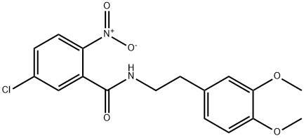 Benzamide, 5-chloro-N-[2-(3,4-dimethoxyphenyl)ethyl]-2-nitro-