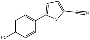 2-Thiophenecarbonitrile, 5-(4-hydroxyphenyl)- Structure