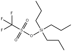 Methanesulfonic acid, 1,1,1-trifluoro-, tripropylsilyl ester Structure