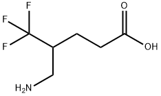4-(氨甲基)-5,5,5-三氟戊酸, 301858-44-6, 结构式