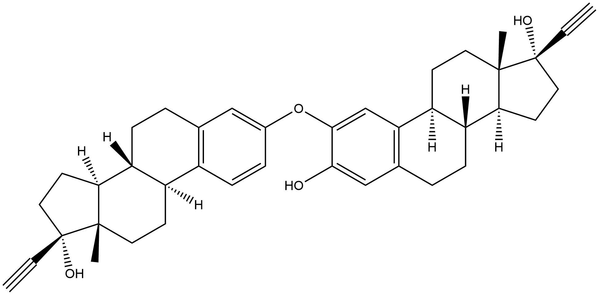 Ethinyl Estradiol Dimer Impurity 2 Structure