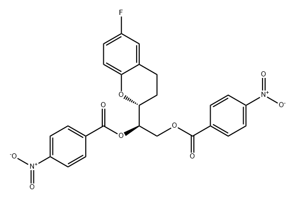 1,2-Ethanediol, 1-[(2R)-6-fluoro-3,4-dihydro-2H-1-benzopyran-2-yl]-, 1,2-bis(4-nitrobenzoate), (1R)-