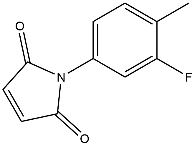 1-(3-Fluoro-4-methylphenyl)-1H-pyrrole-2,5-dione Structure