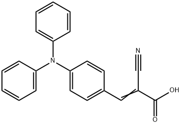 2-Propenoic acid, 2-cyano-3-[4-(diphenylamino)phenyl]-,30388-31-9,结构式