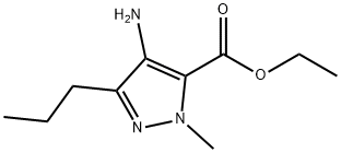 1H-Pyrazole-5-carboxylic acid, 4-amino-1-methyl-3-propyl-, ethyl ester Structure