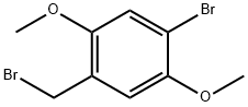 1-溴-4-溴甲基-2,5-二甲氧基苯 结构式