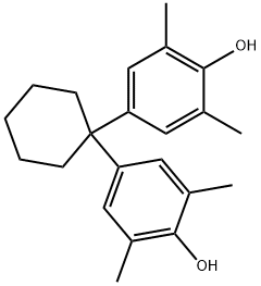 Phenol, 4,4'-cyclohexylidenebis[2,6-dimethyl- Structure