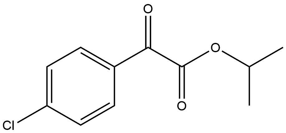 Benzeneacetic acid, 4-chloro-α-oxo-, 1-methylethyl ester Struktur